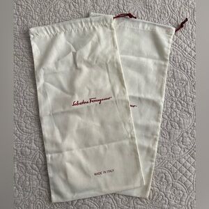 Salvatore Ferragamo White Dust Bags
